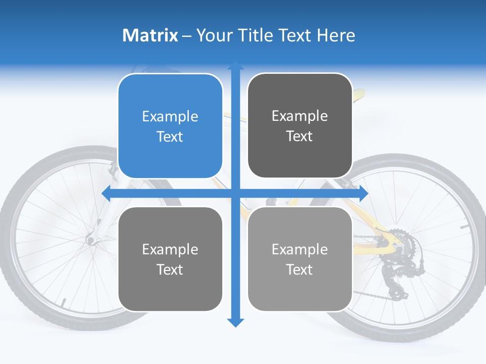 Bicycle Wheel Gear PowerPoint Template