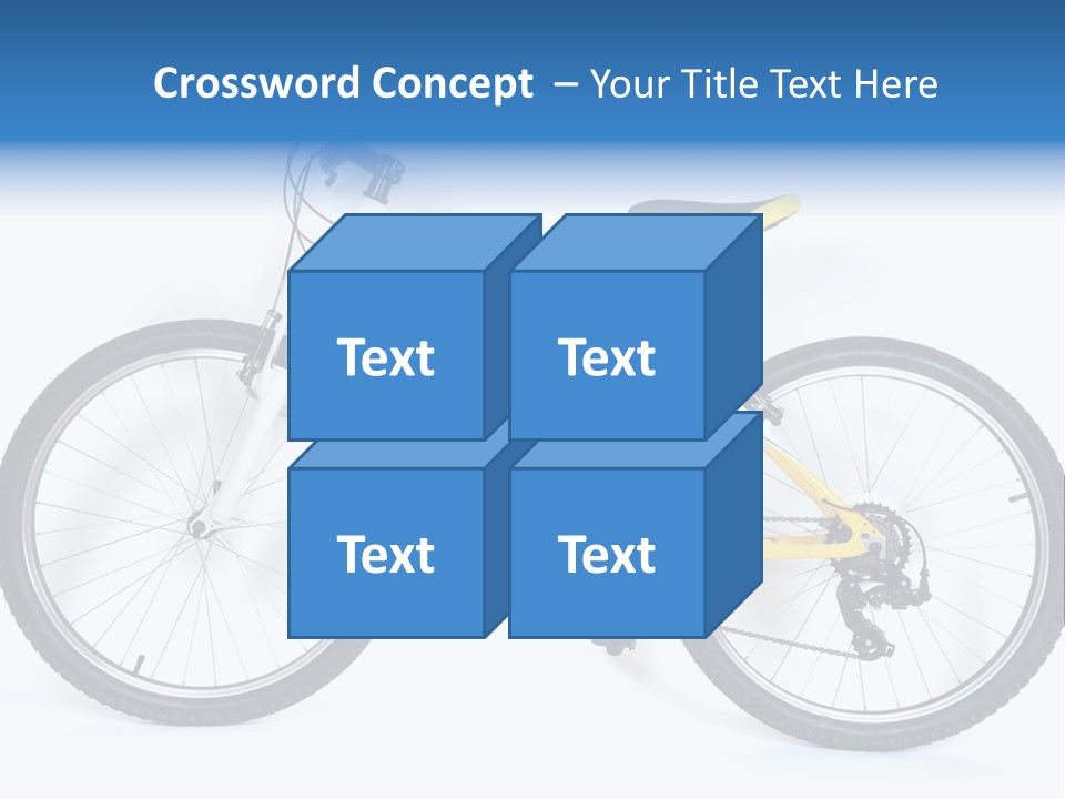 Bicycle Wheel Gear PowerPoint Template