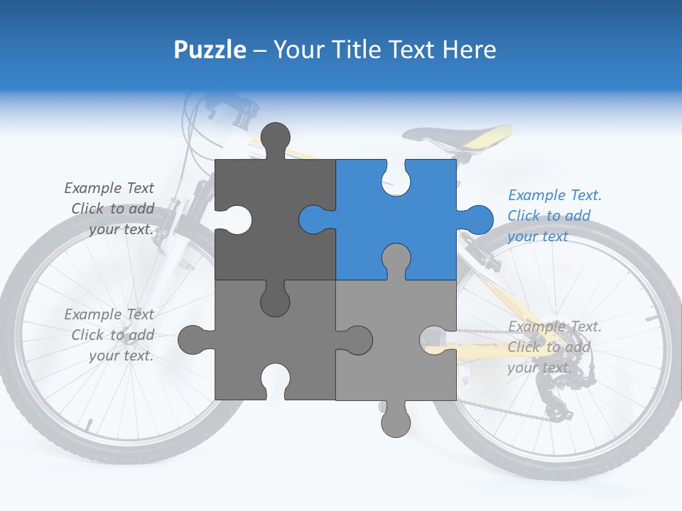 Bicycle Wheel Gear PowerPoint Template