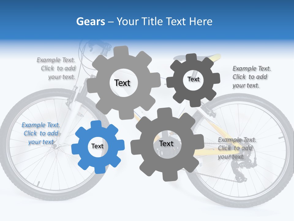 Bicycle Wheel Gear PowerPoint Template