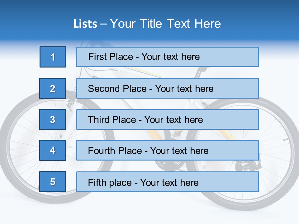 Bicycle Wheel Gear PowerPoint Template