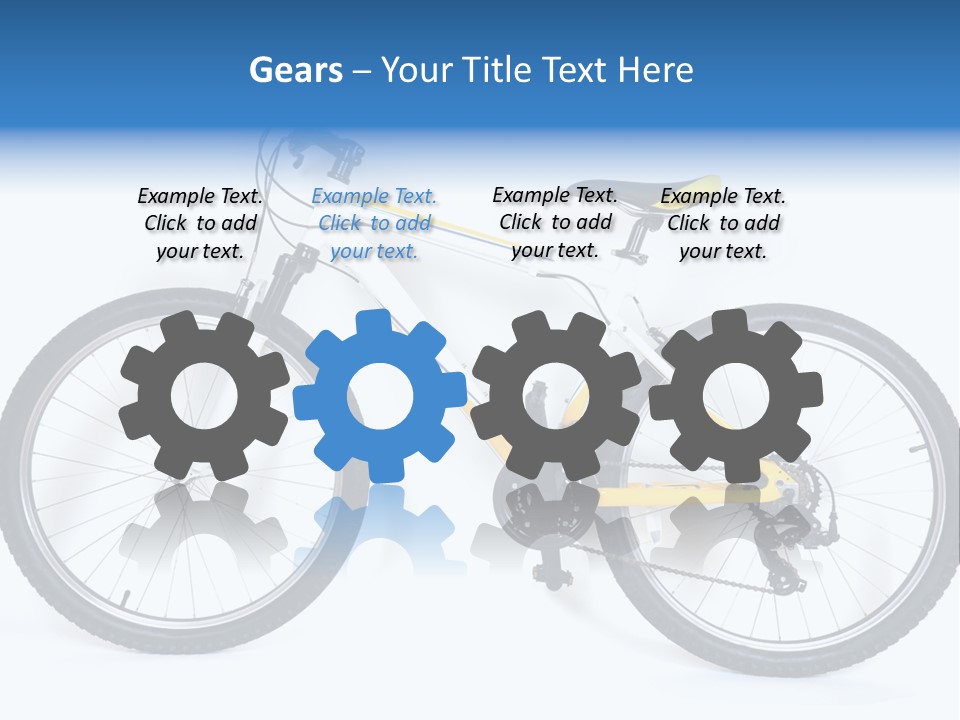 Bicycle Wheel Gear PowerPoint Template
