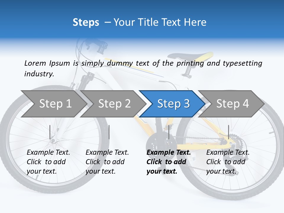 Bicycle Wheel Gear PowerPoint Template