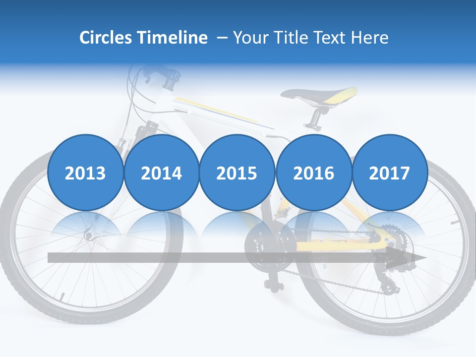 Bicycle Wheel Gear PowerPoint Template