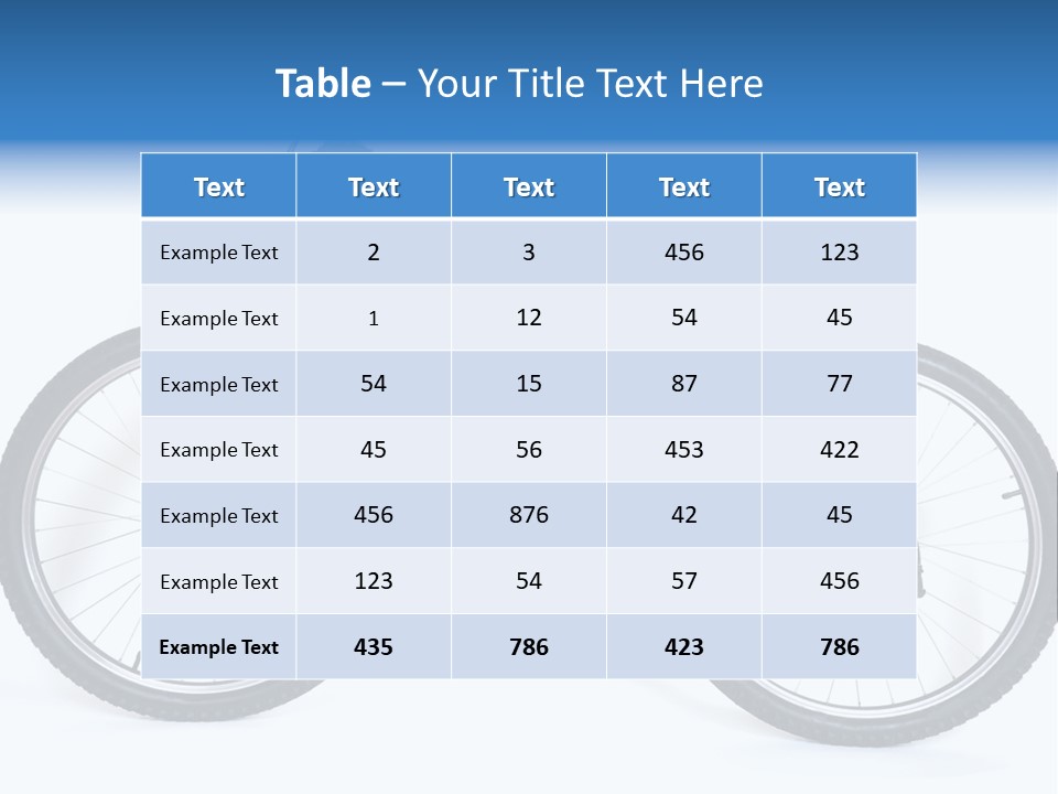 Bicycle Wheel Gear PowerPoint Template