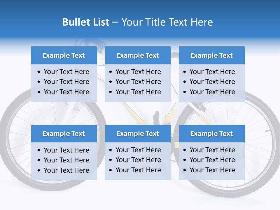 Bicycle Wheel Gear PowerPoint Template