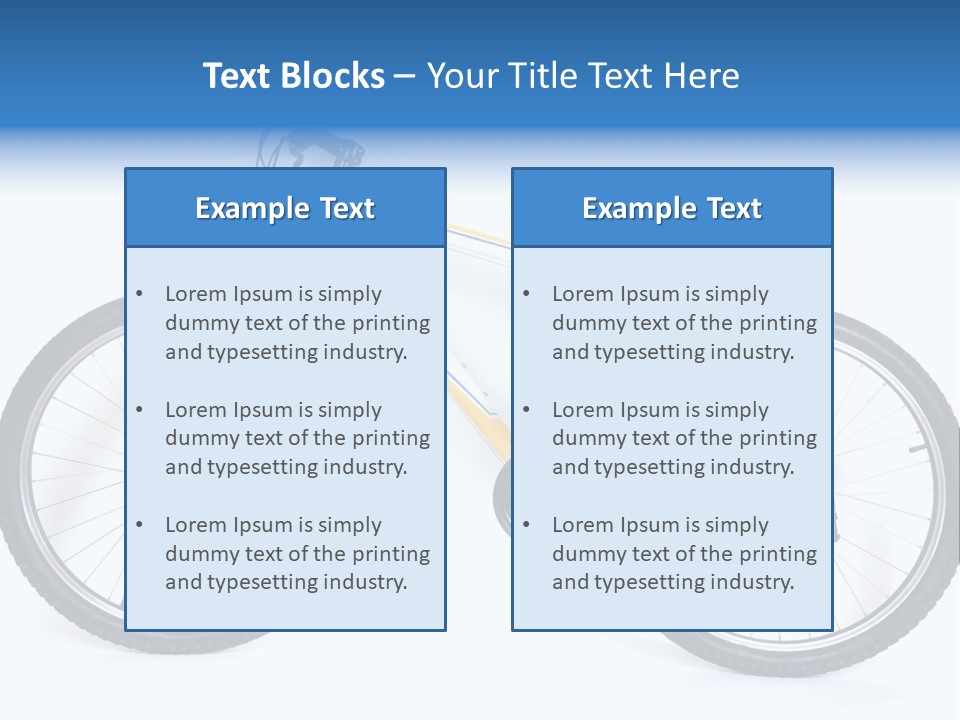 Bicycle Wheel Gear PowerPoint Template
