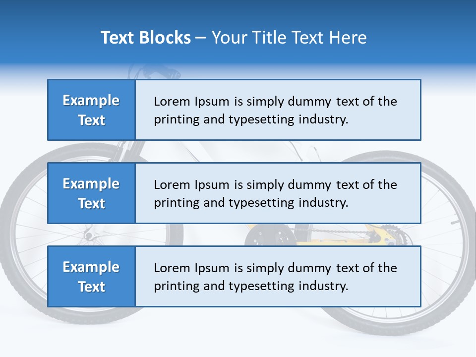 Bicycle Wheel Gear PowerPoint Template