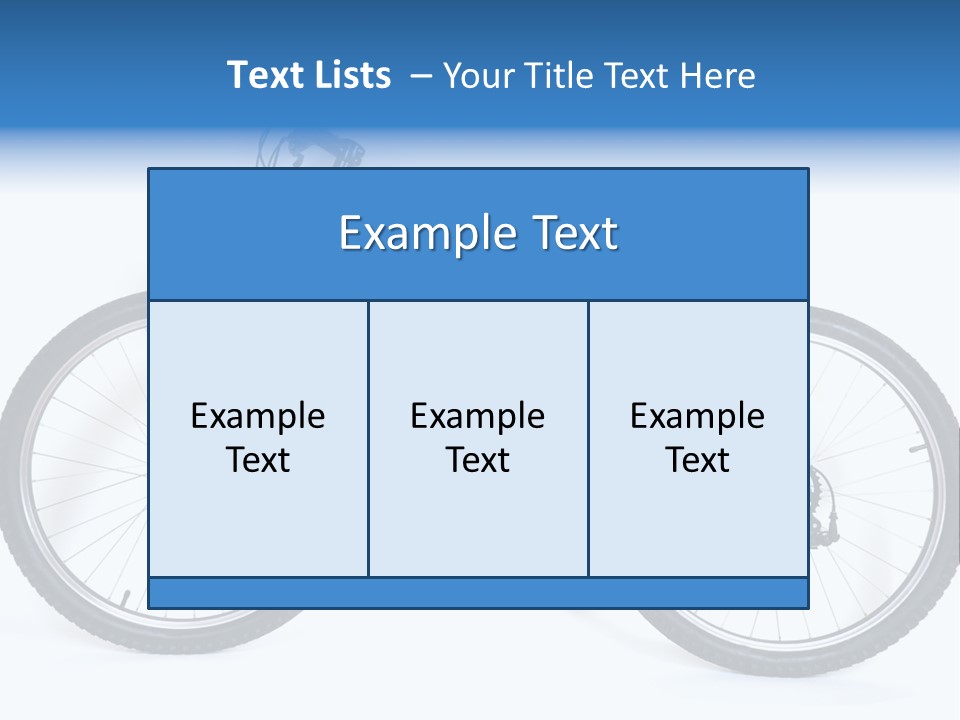 Bicycle Wheel Gear PowerPoint Template