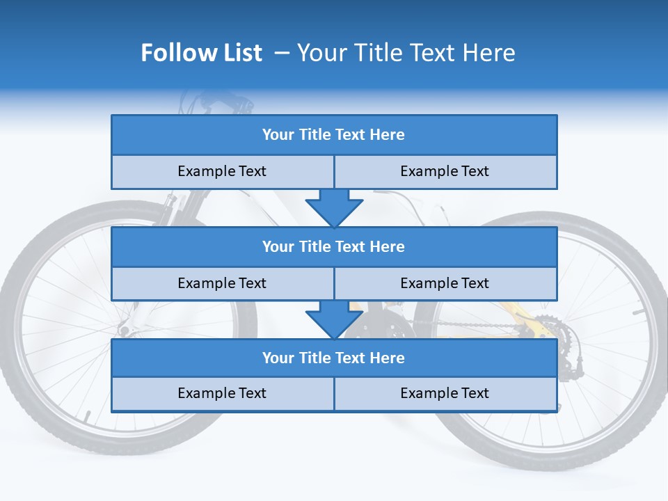 Bicycle Wheel Gear PowerPoint Template
