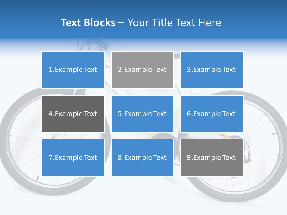 Bicycle Wheel Gear PowerPoint Template