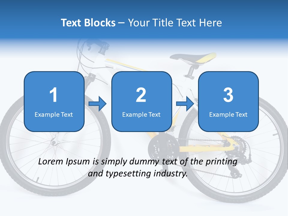 Bicycle Wheel Gear PowerPoint Template