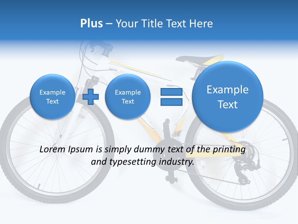Bicycle Wheel Gear PowerPoint Template