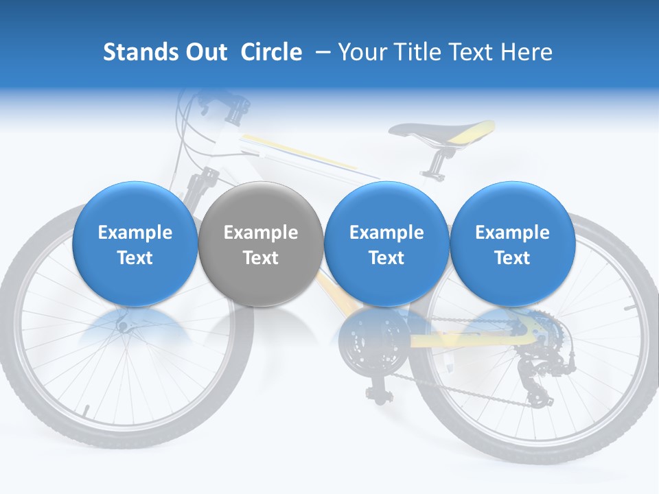 Bicycle Wheel Gear PowerPoint Template