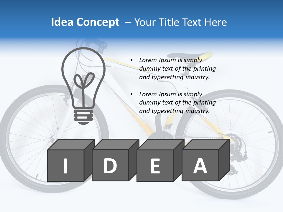 Bicycle Wheel Gear PowerPoint Template