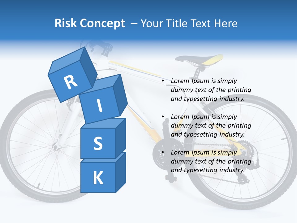 Bicycle Wheel Gear PowerPoint Template