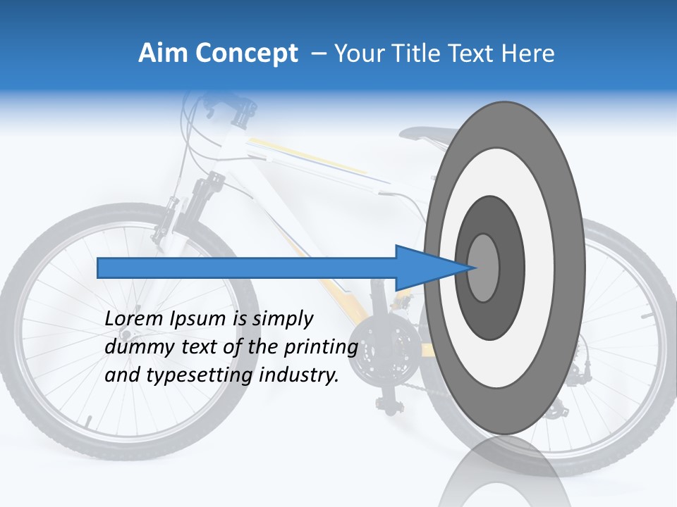 Bicycle Wheel Gear PowerPoint Template