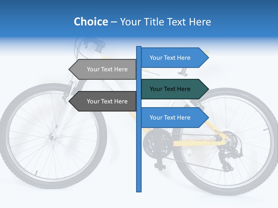 Bicycle Wheel Gear PowerPoint Template