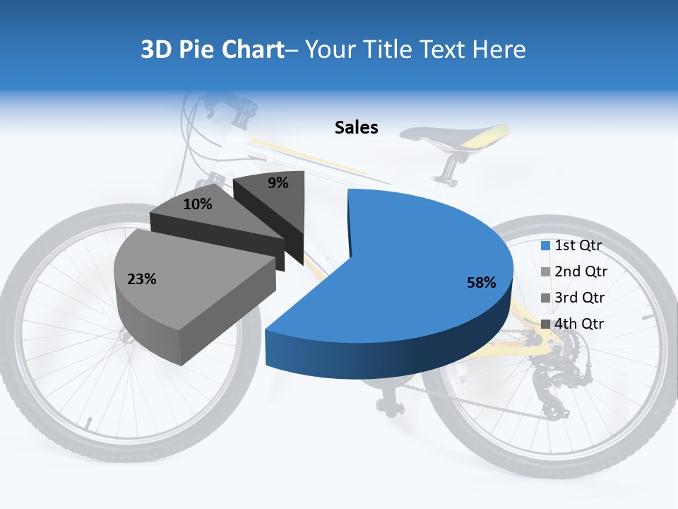 Bicycle Wheel Gear PowerPoint Template