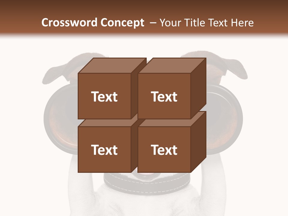 Binocular Joke Terrier PowerPoint Template