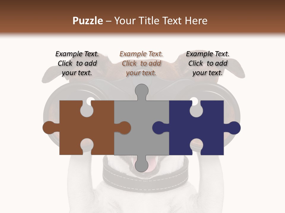 Binocular Joke Terrier PowerPoint Template