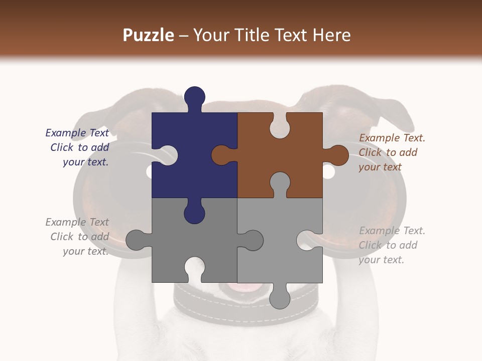 Binocular Joke Terrier PowerPoint Template