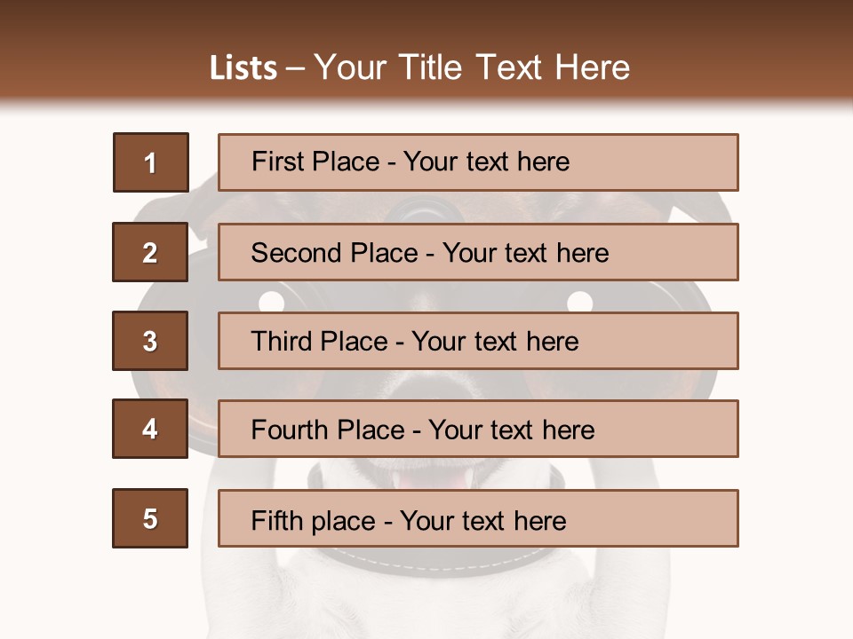 Binocular Joke Terrier PowerPoint Template