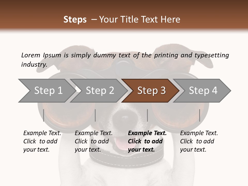 Binocular Joke Terrier PowerPoint Template