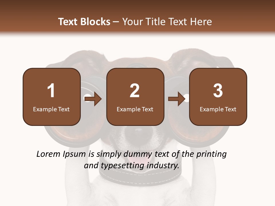 Binocular Joke Terrier PowerPoint Template
