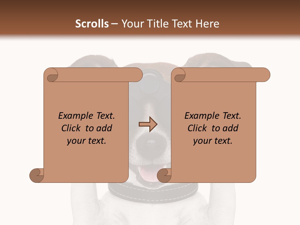 Binocular Joke Terrier PowerPoint Template