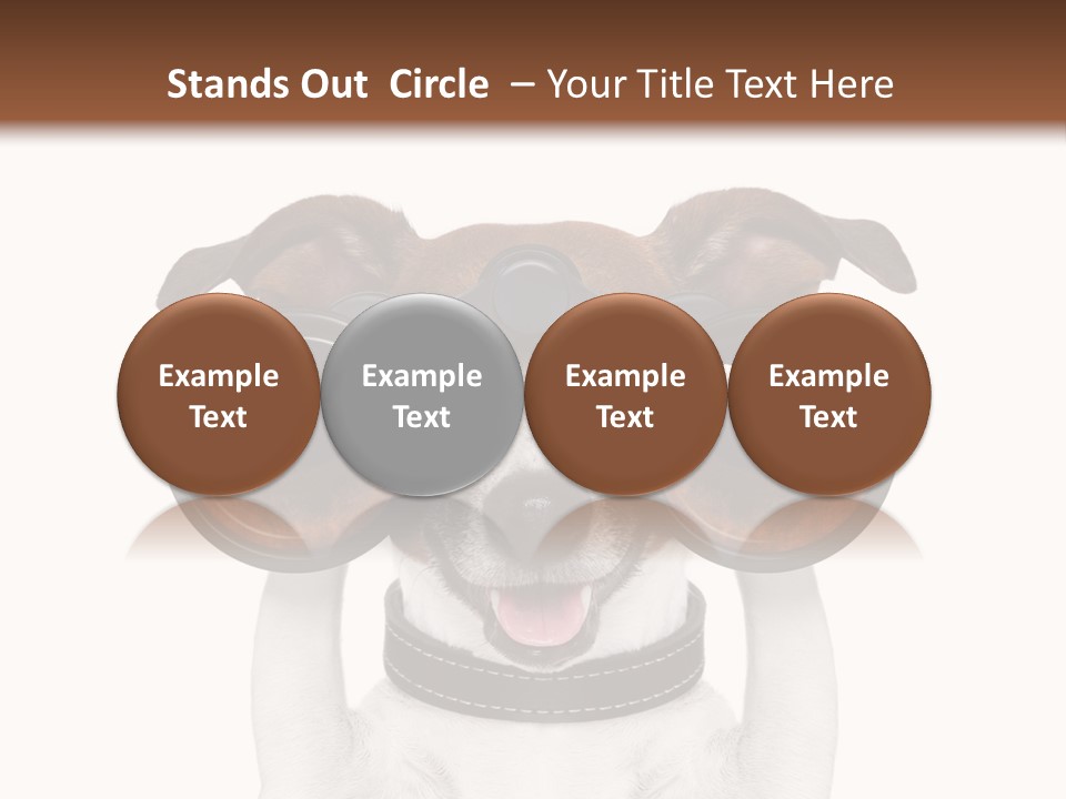 Binocular Joke Terrier PowerPoint Template