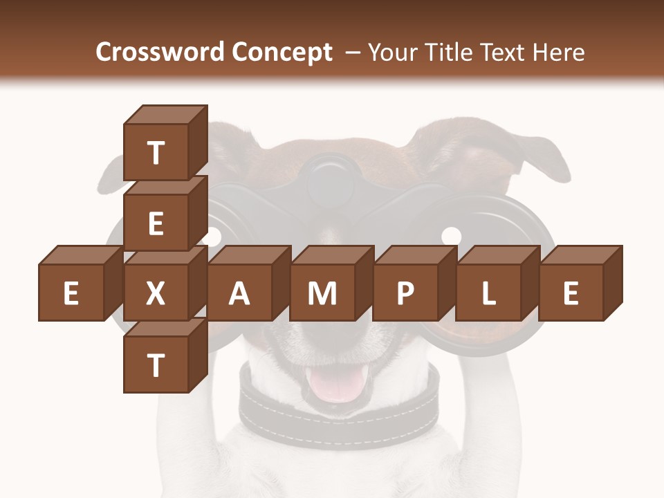 Binocular Joke Terrier PowerPoint Template