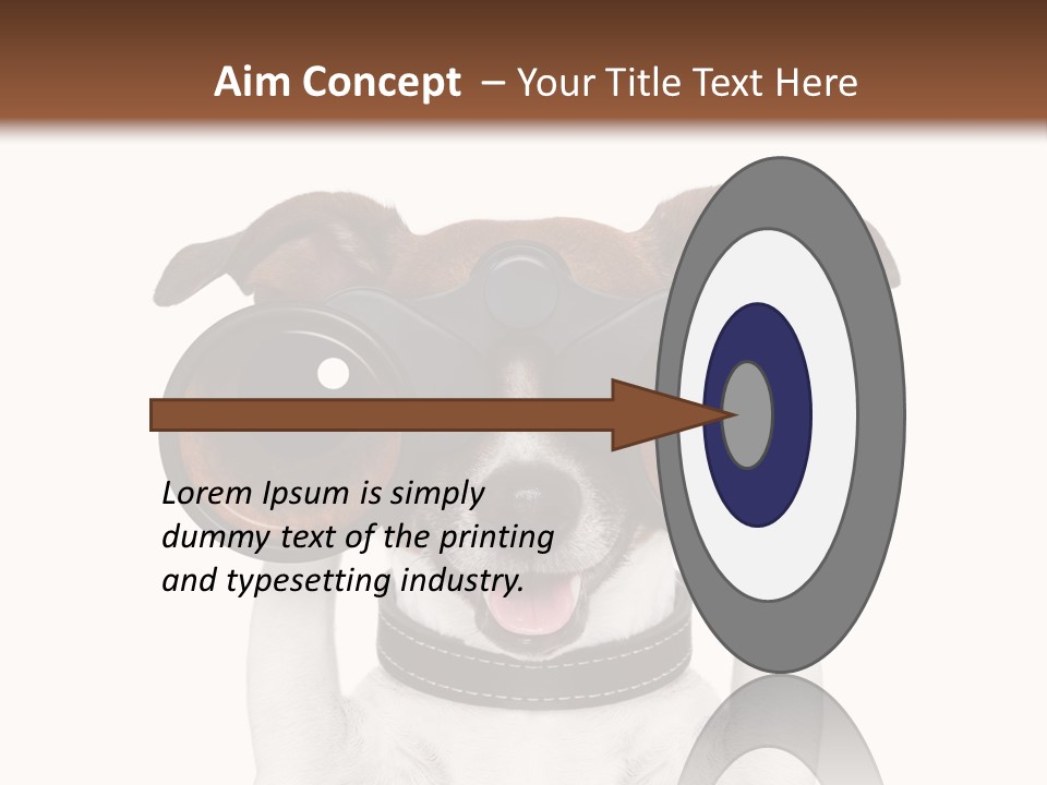 Binocular Joke Terrier PowerPoint Template