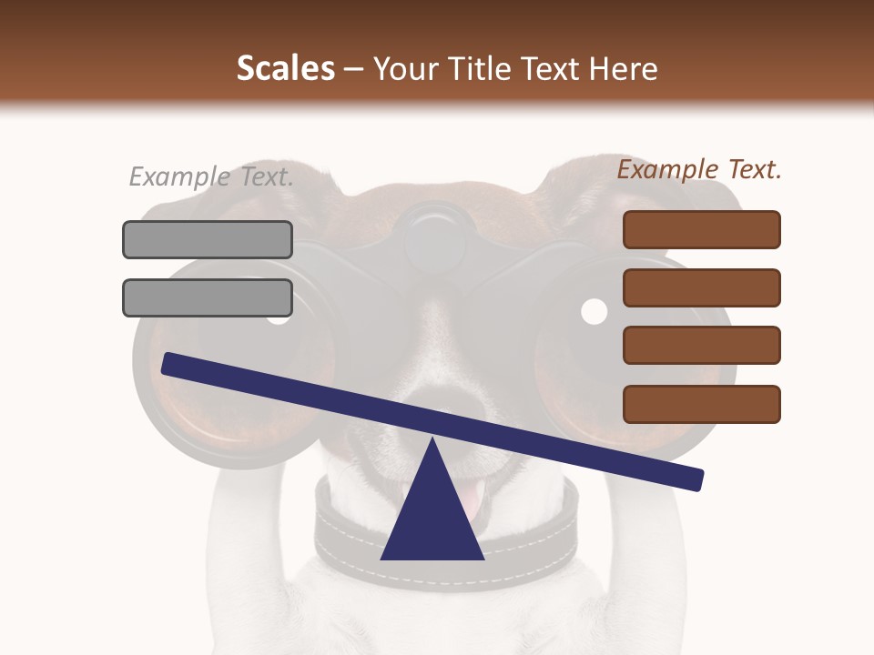 Binocular Joke Terrier PowerPoint Template