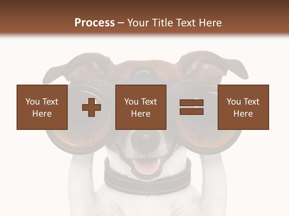 Binocular Joke Terrier PowerPoint Template