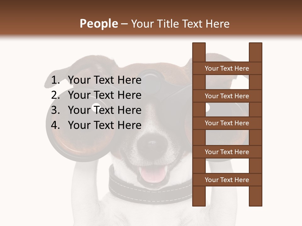 Binocular Joke Terrier PowerPoint Template