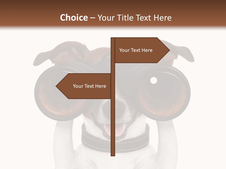 Binocular Joke Terrier PowerPoint Template