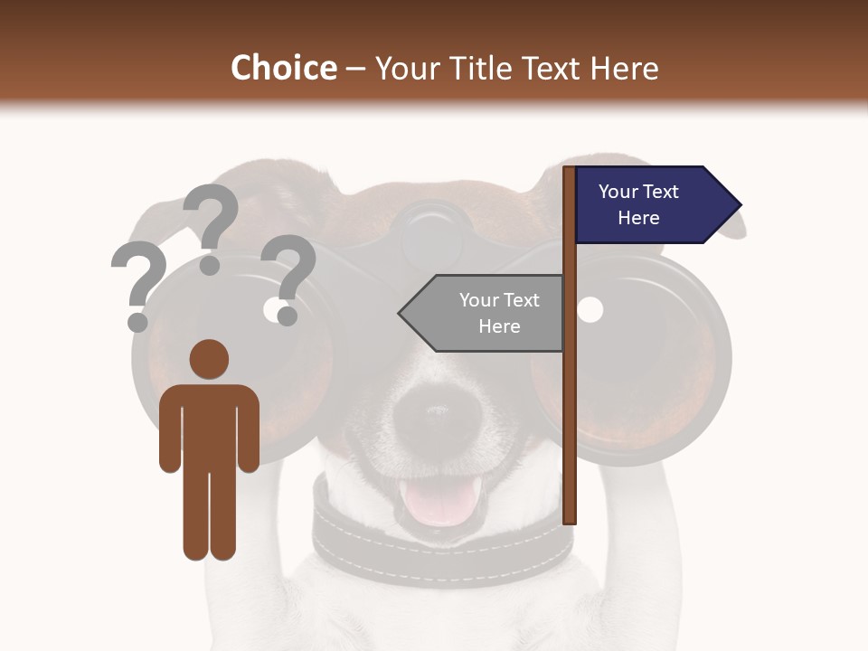 Binocular Joke Terrier PowerPoint Template