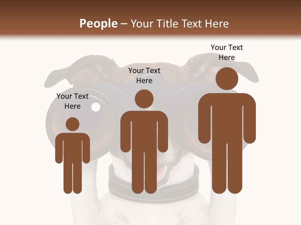 Binocular Joke Terrier PowerPoint Template