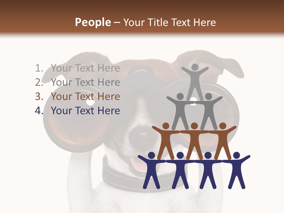 Binocular Joke Terrier PowerPoint Template