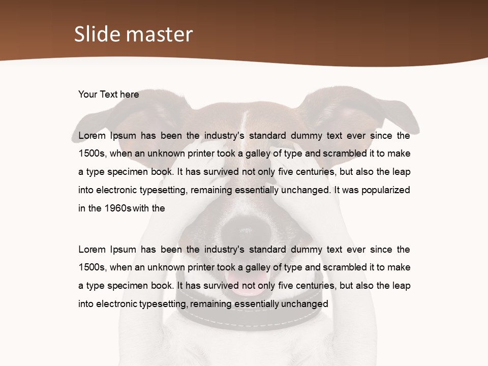 Pet Face Close PowerPoint Template