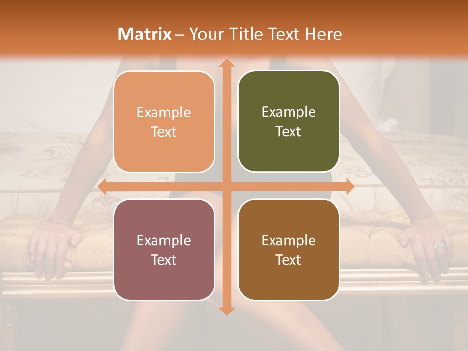 White Pretty Girl PowerPoint Template