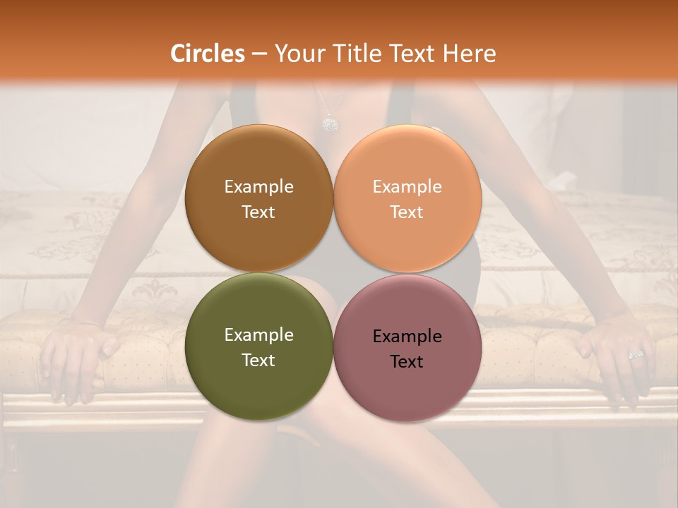 White Pretty Girl PowerPoint Template