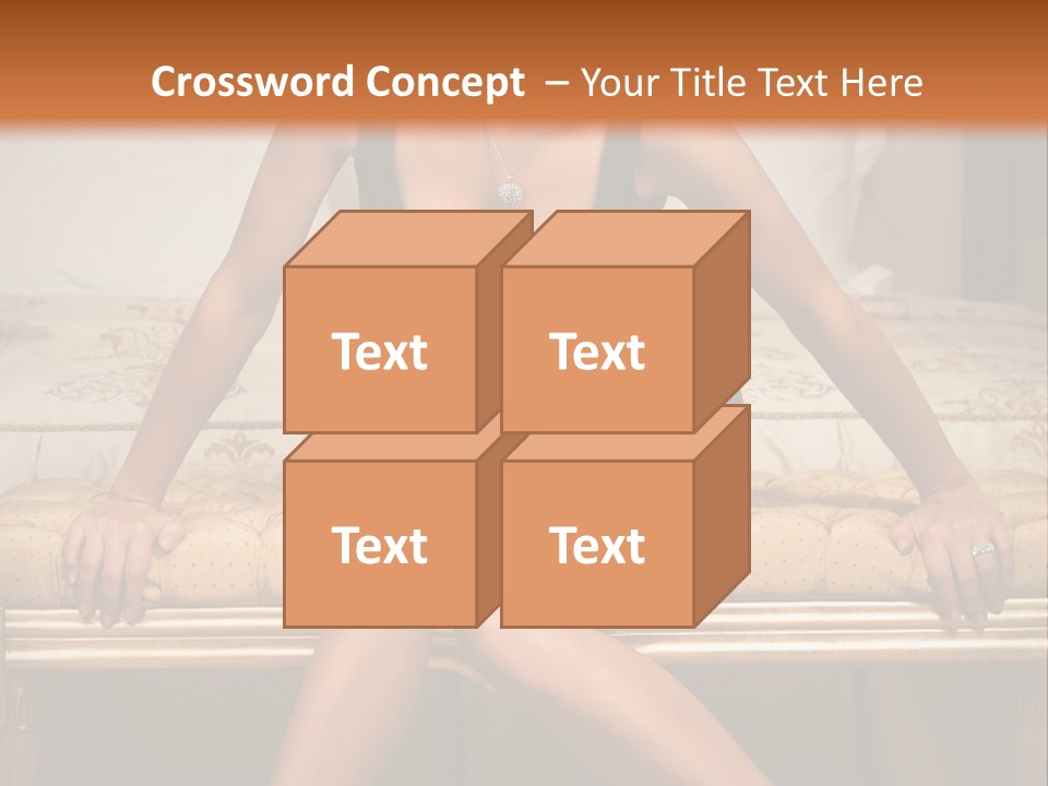 White Pretty Girl PowerPoint Template