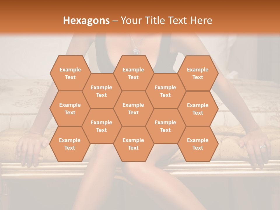 White Pretty Girl PowerPoint Template