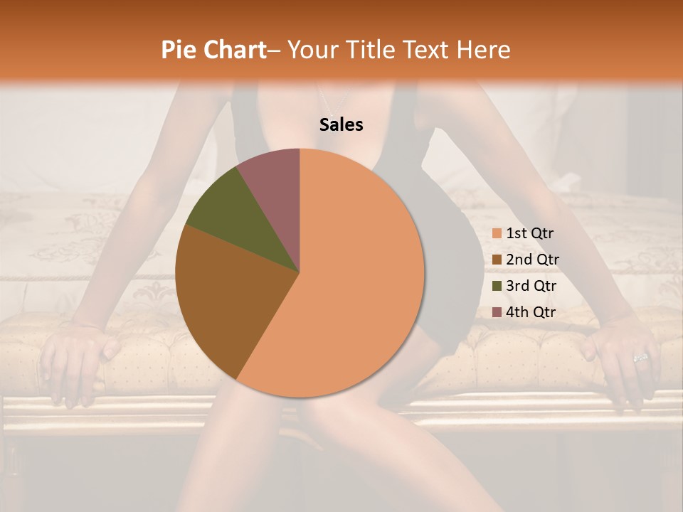 White Pretty Girl PowerPoint Template