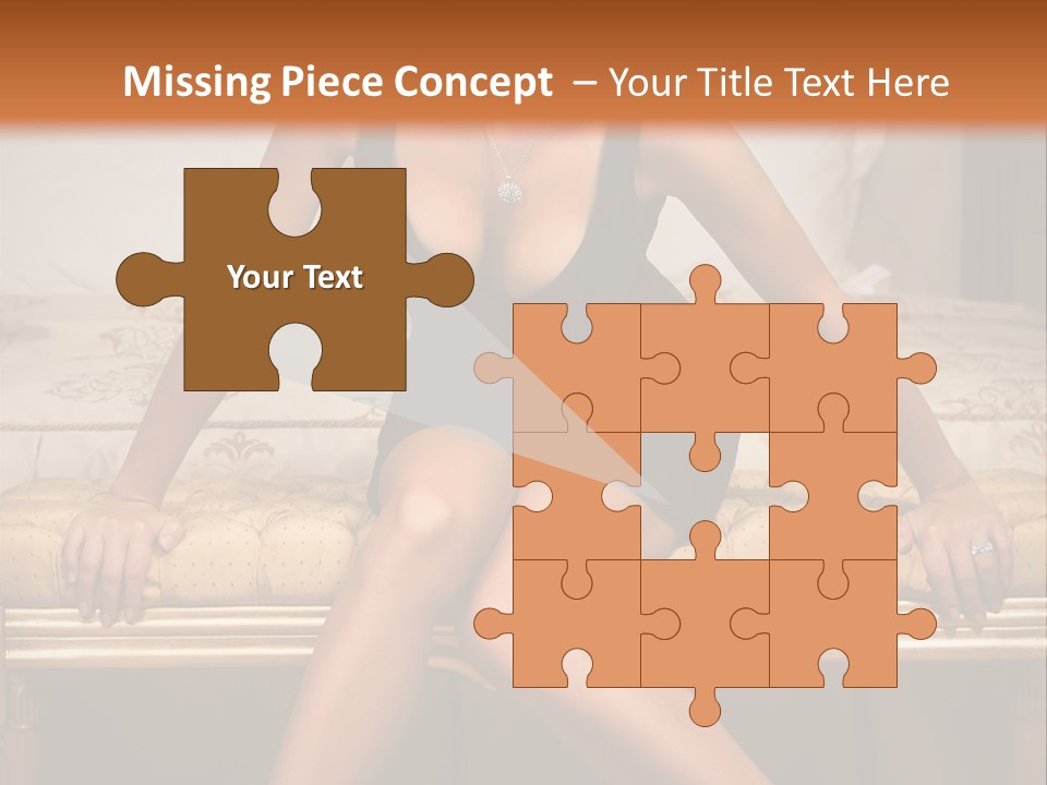 White Pretty Girl PowerPoint Template