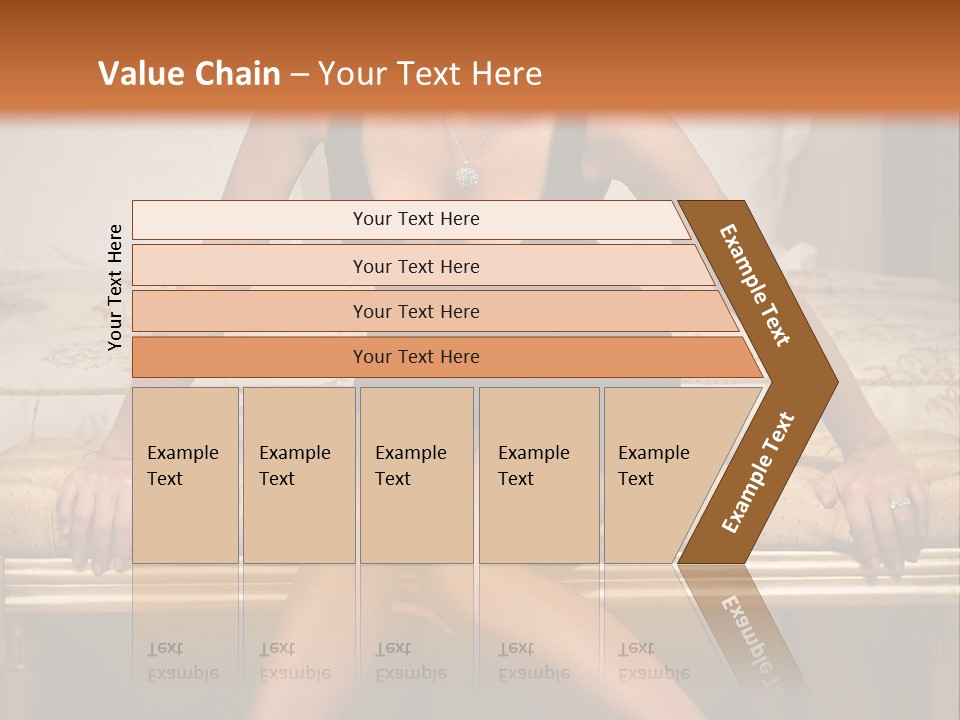 White Pretty Girl PowerPoint Template