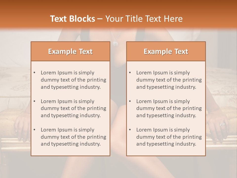 White Pretty Girl PowerPoint Template