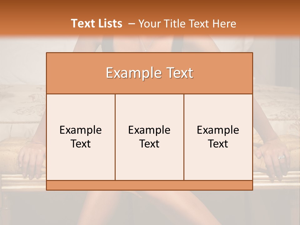 White Pretty Girl PowerPoint Template